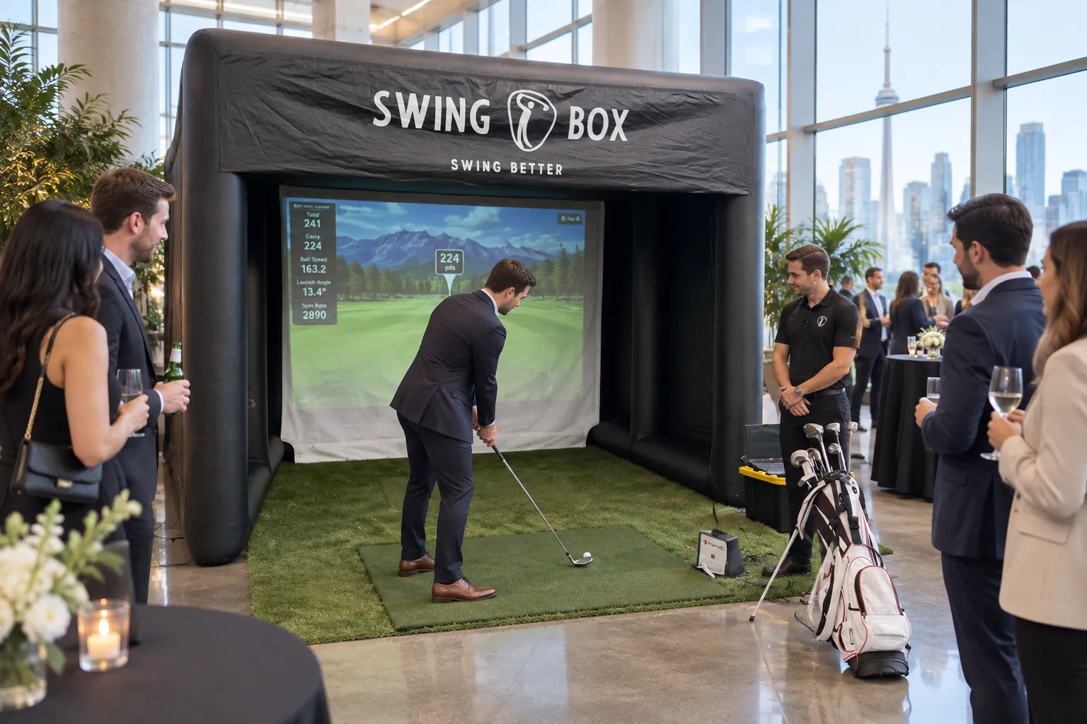 Swing Box corporate event